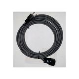 inwatt 30 Metre 3x2.5 mm Siyah Tekli Topraklı Uzatma Kablosu Tekli Priz Ara Kablo