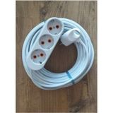 İnwatt 3X1.5 Ttr 20 Metre Çok Telli Beyaz Renk Izolasyonlu Topraklı Üçlü Grup Priz Seyyar Uzatma Kablosu