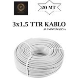 İnwatt 3X1,5 Çok Telli Ttr Kablo 20 Metre (Cca)