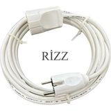 İNWATT 70 Metre Tekli Beyaz Renk 3x1,5 mm Cca Ttr Topraklı Kauçuk Seyyar Elektrik Kablosu - Çok Renkli