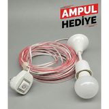 İNWATT Tak-Çalıştır 30 Metre Pratik Anahtarlı Fişli Duy Seti | Uzatma Kablolu Seyyar Aydınlatma