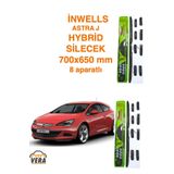 Inwells Astra J-K Inwells Hybrid 8 Aparatlı Silecek Takımı 700X650