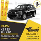 Inwells Bmw X3 2011-2017 F25 Muz Silecek Takımı