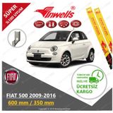 Inwells Fiat 500C 2009-2016 Muz Silecek Takımı