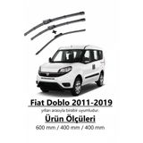 Inwells Fiat Doblo Ön Ve Arka Silecek Takımı 2011-2019 Uyumlu