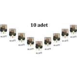 Inwells İnwells 10'lu Mini Role 12 V 5 Uçlu 40 A Far Korna Fan LPG Rölesi Tüm Araç Modellerine Uygun