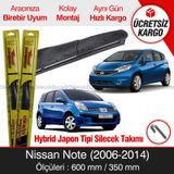Inwells Nissan Note Hybrid 2006-2014 Silecek Takımı