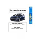 Inwells Opel Astra J Ön+Arka Silecek Takımı 2009-2019