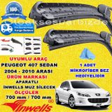 Inwells Peugeot 407 2004-2010 Muz Silecek Takımı
