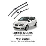 Inwells Seat İbiza 2012-2017 Ön ve Arka Muz Silecek Takımı
