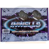 Inwells Sustalı Kumandalı Inwells 3445 12 Volt Oto Alarm Yeni Anahtar - Siyah