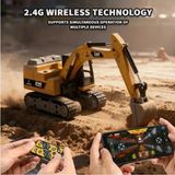 İnwelt Uzaktan Kumandalı Mini Ekskavatör Oyuncağı 1:64 Ölçekli, Şarjlı Rc Iş Makinesi, Stem Eğitici Oyuncak, Programlama Öğrenme Aracı, Erkek Çocuk Hediyesi - Sarı