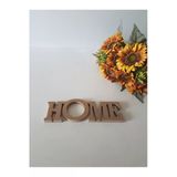 İnwood Ahşap Ham Mdf Home Yazılı Kapı Süsü