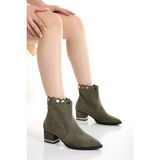 İnyola Shoes 8018 Kadın Süet Hakiki Deri Yazlık Bot