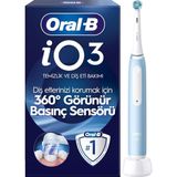 Io - 3 Mavi Şarjlı/elektrikli Diş Fırçası, 1 Diş Fırçası Başlığı, Braun Tasarımı - Çok Renkli