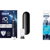 Io - 5 Siyah Yapay Zeka Teknolojili Şarjlı/elektrikli Diş Fırçası + Oral-B Io Ultimate Clean Siyah Diş Fırçası Yedek Başlığı 2 Adet - Standart - Renkli