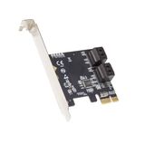 IO Crest ASMedia 1064 SATA III PCI-e 3.0 x1 kart Raid düşük profilli tutucu ile