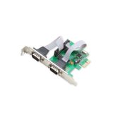 IO Crest SYBA multimedya Inc SYBA PCI Express kart, iki DB9 seri bağlantı noktaları, dar tutacak