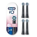 IO Serisi Nazik Bakım Yedek Fırça Başlığı, Oral-B iO Serisi Elektrikli Diş Fırçaları için, Siyah, 4 Adet