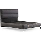 İola Rise Baza Başlık - 140x200 - Gri - 140 x 200 cm