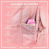 ION8 - Geri Dönüştürülmüş Plastik - Recyclon - Çocuk Suluk - Dondurma- 350 ml - Sızdırmaz - BPA İçermeyen - Çok Renkli - Tek Adet