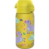 ION8 - Geri Dönüştürülmüş Plastik - Recyclon - Çocuk Suluk - Sarı Unicorn - 350 ml - Sızdırmaz - BPA İçermeyen - Çok Renkli
