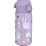 Ion8 - Paslanmaz Çelik Çocuk Suluk - Mor Unicorn - 400 ml - Sızdırmaz - Çok Renkli