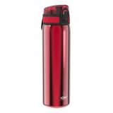Ion8 Sızdırmaz İnce İçecek Şişesi, Paslanmaz Çelik, 600 ml (20 oz), Kırmızı