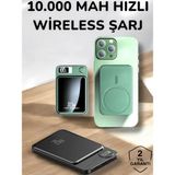 İos Uyumlu 22.5W Hızlı Şarj Magsafe Powerbank Dijital Göstergeli 10.000 Mah