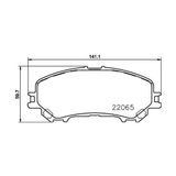 Ioto -10401-30203 Fren Balata Takımı Ön Sımlı Nissan Qashqai 2013-x-trail 2008-2013 Renault Koleos 2008- D106m4eaxa
