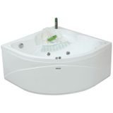İowa Oturmalı Oval Jakuzi 120x120, h:55 Rest Hidromasaj Sistemli Küvet (Gövde + Metal ayak + Ön panel)