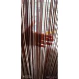 İp Model Kahverengi Renk İp Perde 180 Cm En 280 Cm Boy 2 Mm Şeritler Halinde Hazır İp Perde