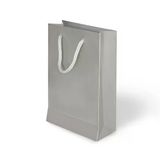 İp Saplı Karton Çanta Gümüş 20X25x8cm 24 Adet