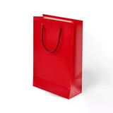 İp Saplı Kırmızı Karton Çanta 20X25x8cm 24 Adet