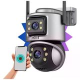 Ip Wıfı Kablosuz Kamera Dış Mekan Cctv Ptz Akıllı Ev Güvenlik Ir Kamera Çift Lens Hd