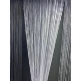 İP ZİNCİR GRİ RENK EN 100 CM BOY 280 CM HAZIR DÜĞMELERİ DİKİLMİŞ İP PERDE
