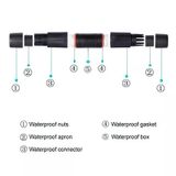 Ip68 Rj45 8P/8C Ara Konnektör Endüstriyel Su Geçirmez Dış Ortam