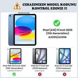 Ipad 10. Nesil 10.9 Inç 2022 / A16 2025 Uyumlu Şeffaf Koruyucu Tablet Kılıfı A2696 A2757 A2777 A3355 Şeffaf