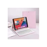 İpad 11 A16 2025 / 10. Nesil 10.9 Klavyeli Kılıf Bluetooth Kalem Bölmeli Koruyucu (Türkçe Klavye) Rose Gold