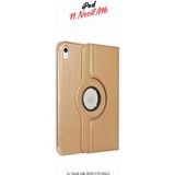 iPad 11. Nesil 2025 A16 Uyumlu 360° Yatay Dikey Dönebilen Deri Tablet Kılıfı Gold