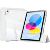 iPad 11.nesil 2025 Kılıf Magnetik Ayrılabilen Airbagli Aden Sliding Tablet Kılıfı - Gri