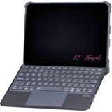 iPad 11. Nesil Uyumlu 360° Manyetik Standlı Ledli Touchpadli Katanya Klavyeli Tablet Kılıfı - Siyah