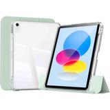 iPad 11. Nesil Uyumlu A16 2025 Airbagli Manyetik Ayrılabilen Fuchsia Sliding Tablet Kılıfı Açık Yeşil