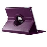 iPad 2 3 4 ile uyumlu Kılıf 360 Dönebilen Standlı Case A1395 A1396 A1397 A1416 A1430 A1403 A1458 A1459 A1460 Mor