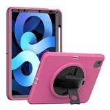 iPad 2022 10.9 10.Nesil Hand Strap - Pembe Tablet Kılıfı