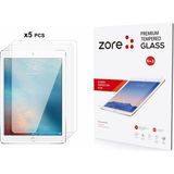 iPad 9.7 2017 (5.nesil) Uyumlu Aden 5in1 Tablet Temperli Cam Ekran Koruyucu - Şeffaf