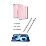 iPad A16 11. ve 10. Nesil ile Uyumlu A3355 A2757 Premium 3’lü Tablet Aksesuar Seti Rose Gold