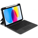 Ipad (A16) 11inç 10.nesil 2022/2025 ile Uyumlu Mag Touchpad Blutooth Işıklı Standlı Klavyeli Kılıf
