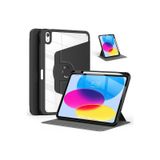 iPad Air 10.9 5.Nesil Uyumlu 360° Dönebilen Pino Tablet Kılıfı siyah