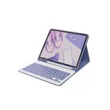 İpad Air 11 (2024) Uyumlu Kılıf Kc01 Smart Klavyeli Tablet Kılıfı - Derin Mor